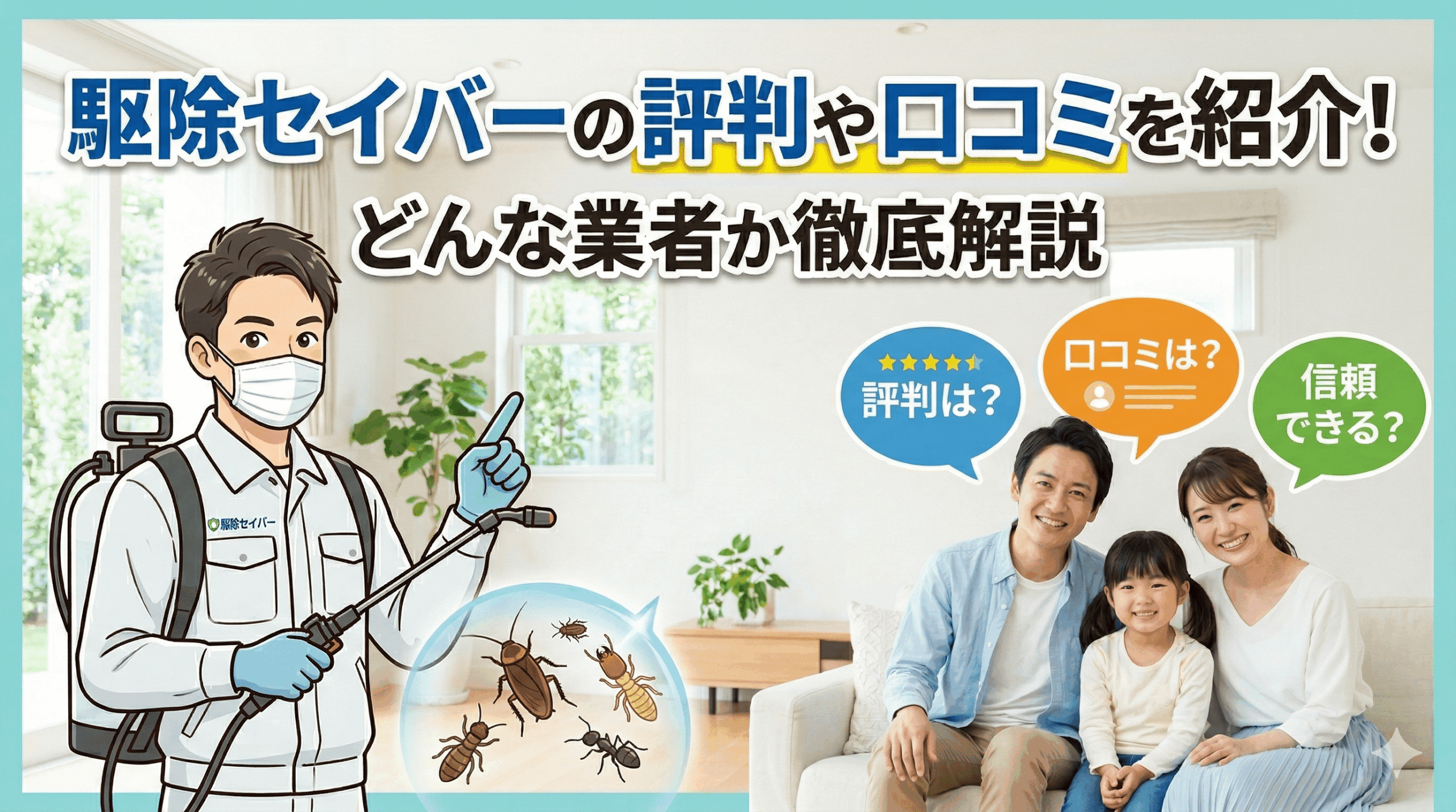 駆除セイバーってどんな害獣駆除業者？口コミ評判を紹介